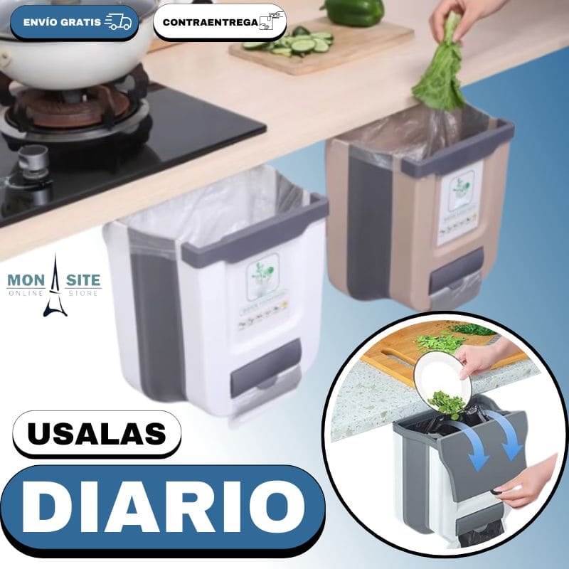 Basurera Plegable Combo