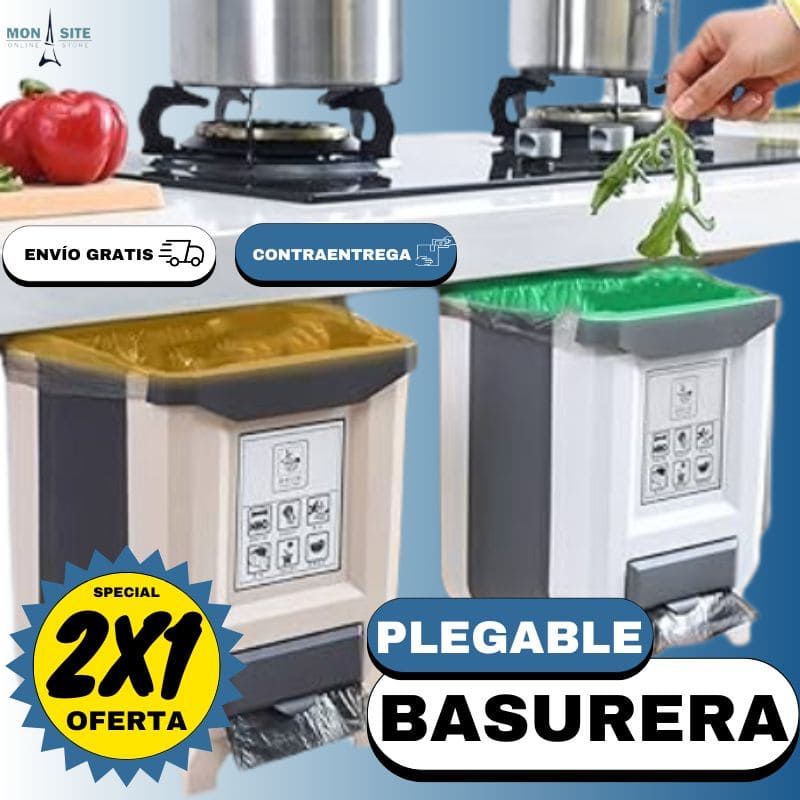 Basurera Plegable Combo