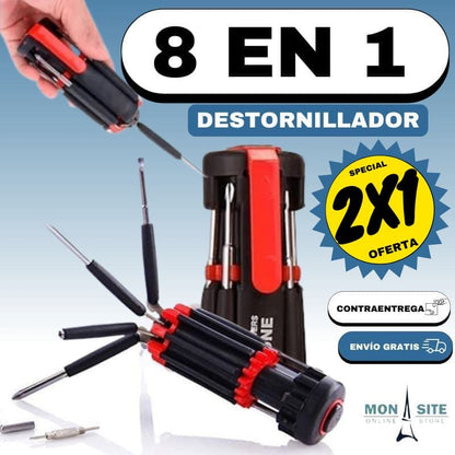 Destornillador 8 en 1