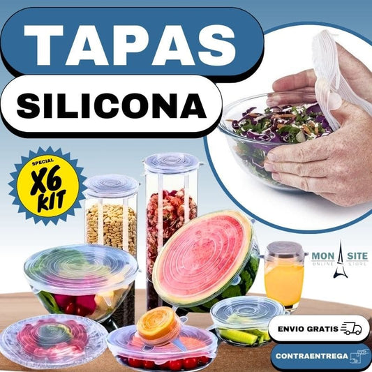 Set de Tapas de Silicona