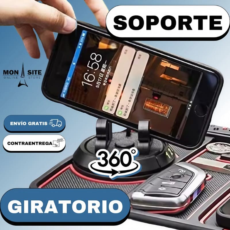 Alfombrilla antideslizante 4 en 1 para carro