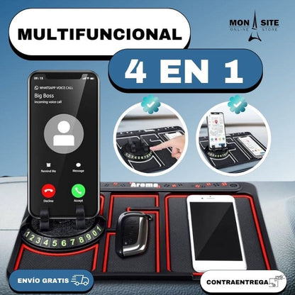 Alfombrilla antideslizante 4 en 1 para carro