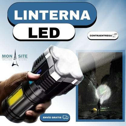 Linterna Luz LED 4 Núcleos