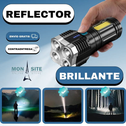 Linterna Luz LED 4 Núcleos