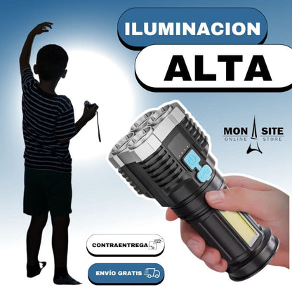 Linterna Luz LED 4 Núcleos